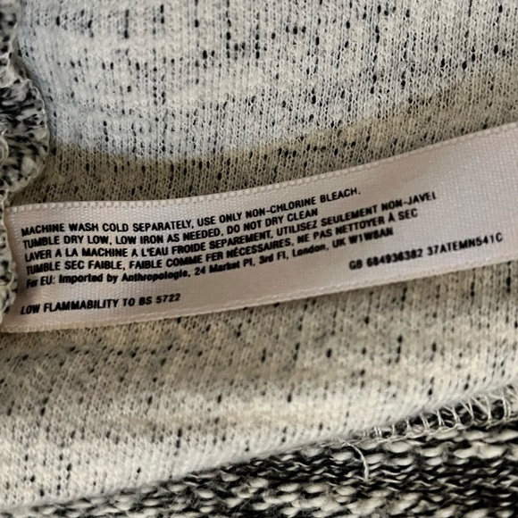 ANTHROPOLOGIE | SATURDAY/SUNDAY | Grey Sweater Knit Color-block Dress | Size S - Picture 9 of 10